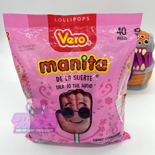 Vero Manita Strawberry & Cherry Lollipop (MEXICO)